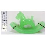 Vintage jadeite scottie dog rocking ink blotter