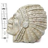 Metal Indian face wall plaque