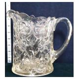 Vntg McKee rock crystal pattern 8in pitcher