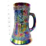 Fenton amethyst carnival glass blower tankard