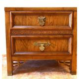Vntg Dixing Shangi-La 2 drawer nightstand