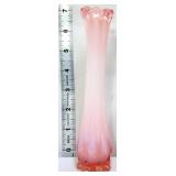 Fostoria heirloom 7in pink opalescent vase