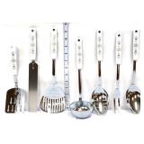 7 vntg Ekco tulip serving utensils