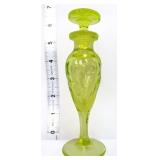 Vaseline topaz perfume bottle w/ stopper see pic
