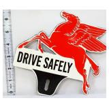 Porcelain 7.5x7 Pegasus Drive Safely tag topper