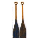 Pair 47.5in wood oars