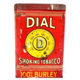 Vntg Dial Smoking Tobacco tin