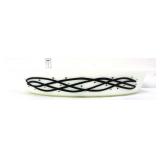 Vntg Pyrex 1.5qt barbed wire divided dish