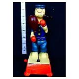 Cast iron boxing Popeye figure