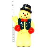 Vintage plastic 10in snowman figure