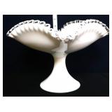 Fenton silvercrest square open compote
