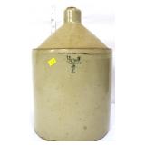 Vntg 2gal stone whiskey jug see photos
