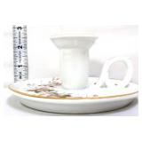 Vintage floral finger candle holder