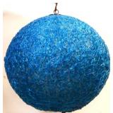 MCM blue spaghetti shade swag lamp