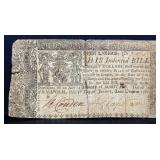 1767 Maryland $8 colonial note