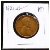 1921S Lincoln wheat penny
