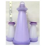 Tupperware lilac condiment set with caddy