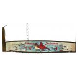 Decorator painted Merry Christmas saw