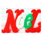 Vntg plastic popcorn NOEL