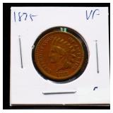 1875 indian head penny