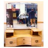 MCM blonde vanity with mirror see photos
