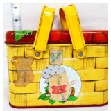 Vntg metal Strawberry Shortcake tin, see photos