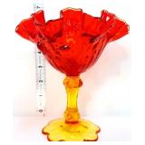 Fenton amberina open compote