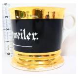 Vintage black/gold shaving mug