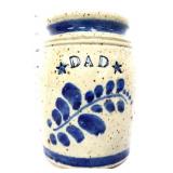 Stoneware DAD utensil crock