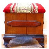 Victorian lift top foot stool see pics