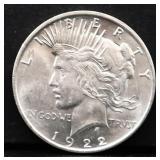 1922D peace dollar