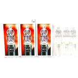Lot of 3 Mikasa glass bottle stoppers in box