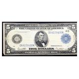 1913 $5 Federal Reserve note