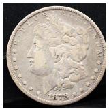 1878 Morgan silver dollar