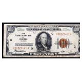 1929 Federal Reserve Of Chicago $100 note