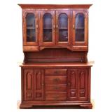Vntg 2 piece Thomasville farmhouse hutch