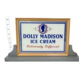 Vtg framed Dolly Madison Ice Cream countertop sign