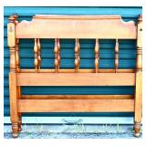 Vntg twin size bed with metal rails see pics