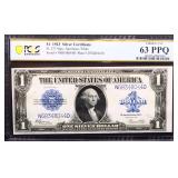 Graded 63PPQ 1923 $1 silver certificate
