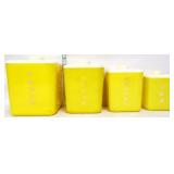Vntg Lustro-Ware 4 piece plastic canister set