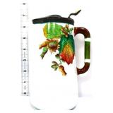 Vintage 7in pitcher with metal lid