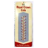 Vntg metal 9.75x25 Royal Crown Cola thermometer