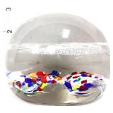 Art glass Home Sweet Home paperweight