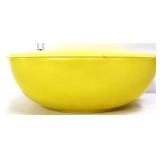 Vntg Pyrex #525B yellow bowl w/ lid