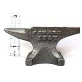 Cast iron miniature John Deere anvil