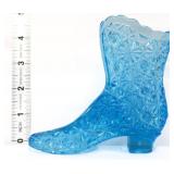 Fenton blue daisy & button boot