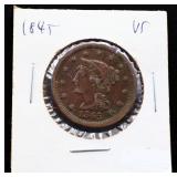 1845 large cent