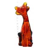 Fenton 12in marigold alley cat figure
