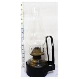 Vintage oil lamp with wall bracket