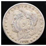 1901S Morgan silver dollar
